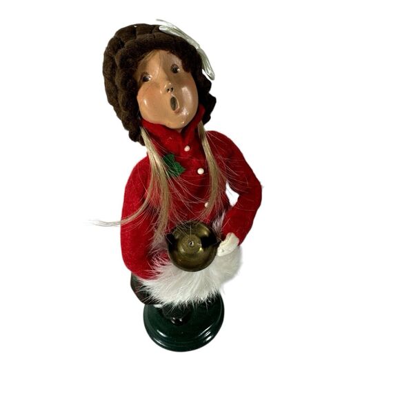 Pair Byers Choice Victorian Boy Girl Caroler Signed & Numbered 1996 1997 - Picture 9 of 16